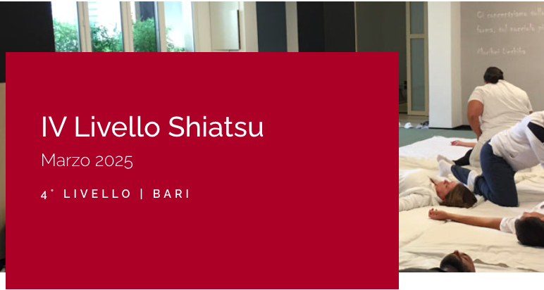 Bari | Corso Shiatsu IV Livello